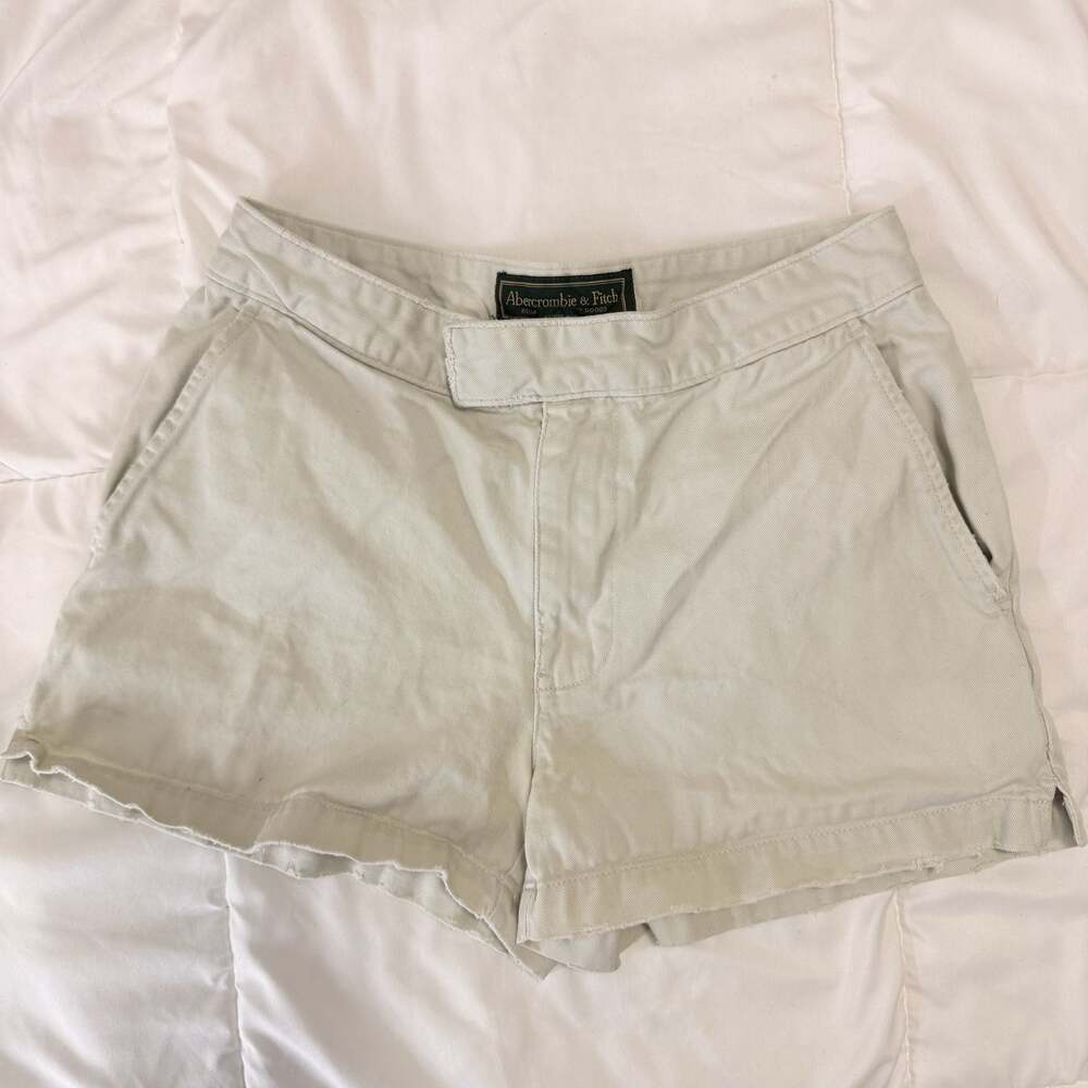 Abercrombie & Fitch Women's Vintage Cotton Twill Chino Shorts Size 2